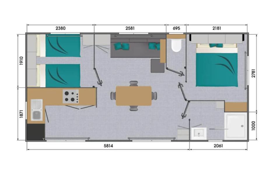 Casita - Mobil - - Mobilhome De Particulier Dans Un Parque de Campismo La Garde-Freinet